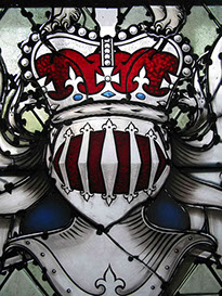 Her Majesty's diamond jubilee stained glass window in the houses of paliament by john reyntiens