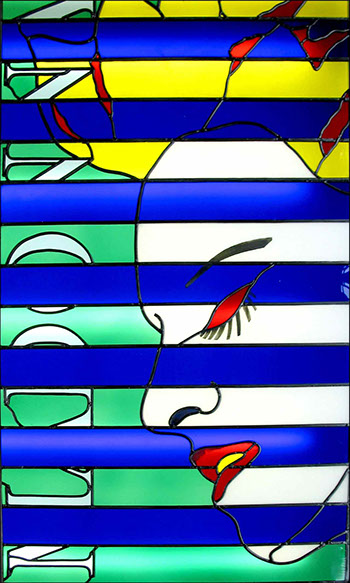 madonna stained glass window by john reyntiens