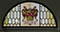 pelham olive armorial stained glass window by john reyntiens